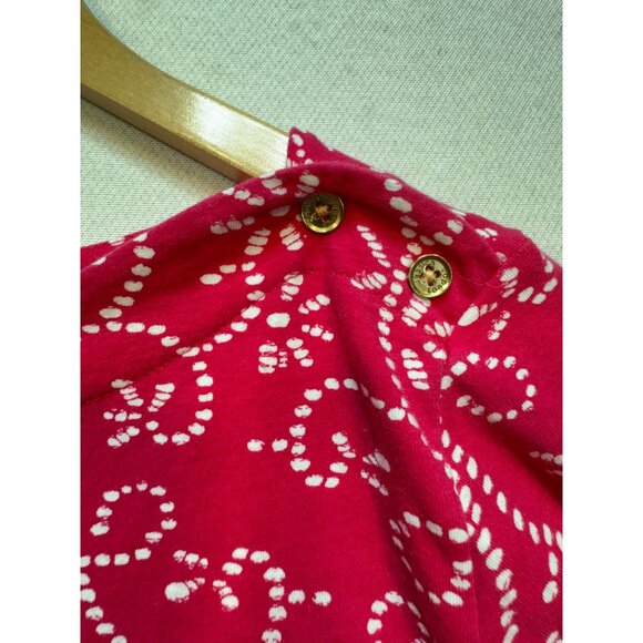 Jessica London Women's Shoulder Button Blouse Stretch Sz 18/20 Pink White Floral - Picture 4 of 12